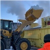 В Красноярске снова запустили снегоплавильные машины