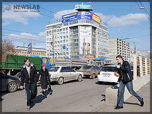 Фото: Место, где будет трехсторонний пешеходный мост в Красноярске
