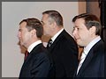  Anatoly Kvashnin, Presidential Envoy in Siberian Federal District, Dmitry Medvedev, presidential candidate, and Krasnoyarsk Governor Alexander Khloponin 