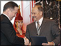 Oleg Deripaska, President of Bazovyy Element, Lev Kuznetsov, Krasnoyarsk governor's councilor on economic affairs, Mikhail Prokhorov, ex Director General of Norilsk Nickel