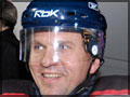 Hockey match: Lev Kuznetsov, Krasnoyarsk Governor's councilor on economic affairs (Photo by Alexander Paniotov) 