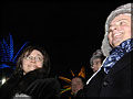 Hockey match: Elvira Nabiullina, Minister of Economic Development and Trade, and Vyacheslav Sinyugin, President of OJSC HydroOGC (Photo by Alexander Paniotov) 