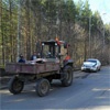 В Зеленогорске автомобилистка врезалась в уборочный трактор
