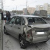 В Абакане BMW на скользкой дороге протаранил ВАЗ, пострадала женщина
