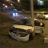 В Красноярске молодой водитель врезался в столб и погиб 