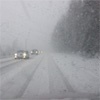 Из-за снегопада пришлось частично закрыть дорогу в Дивногорск