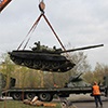 На площади в Кировском районе Красноярска установили еще один танк