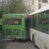 Два ДТП с автобусами парализовали движение в центре Красноярска