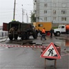 Ремонт на месте провала асфальта в центре Красноярска пока не начали