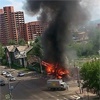 Пожар на ул. Копылова в Красноярске уничтожил цветочный павильон