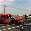 На Октябрьском мосту в Красноярске произошла серьезная авария