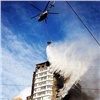 В Красноярске горит многоэтажный дом на ул. Шахтеров