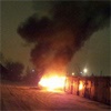 В гаражах в Октябрьском районе Красноярска сожгли автомобиль