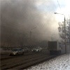 Склад пенопласта горит на правобережье Красноярска