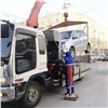 Из центра Красноярска эвакуировали 46 нарушителей новых правил парковки