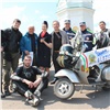 Полицейские показали Красноярск байкеру-путешественнику из Италии