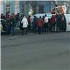 В центре Красноярска перевернулась «скорая»