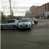 На перекрестке в красноярском Северном столкнулись четыре автомобиля (видео)
