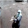 Опубликовано видео налёта на красноярский Сбербанк и задержания грабителя