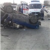 Около кладбища Бадалык в Красноярске разбились три автомобиля, есть пострадавшие