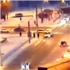 В Красноярске скорая помощь сбила пешехода (видео)