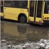 Норильск потонул в лужах от дождей и снега (видео)