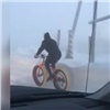 В Хакасии спасателям в мороз пришлось вытаскивать велосипедиста из ямы