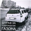 Красноярских водителей начали штрафовать за парковку на газонах