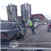 В Красноярске на ходу вспыхнул ВАЗ (видео)
