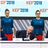 «Красноярский цемент» на КЭФ-2019 подписал четырехстороннее соглашение о реализации мероприятий по снижению выбросов