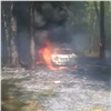 Пьяный красноярец разбил машину о дерево в районе Каштака, устроил лесной пожар и уснул на дороге (видео)