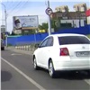 В Красноярске за катание по выделенке оштрафовали нарушителя на служебной машине мэрии 