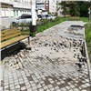 Сквер «Добрый» в Красноярске уходит под землю после первых дождей