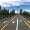 Красноярцам разрешили кататься на велосипедах и роликах только по середине вантового моста