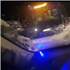 На трассе в Норильске иномарка протаранила автобус с пассажирами (видео)