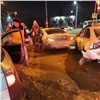 В Красноярске пьяный водитель на Honda «собрал» в ДТП несколько машин