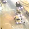 «Видно, что его понесло»: красноярец с разбега угодил под «Тойоту» на нерегулируемом перекрёстке (видео)