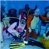 Норильские дайверы устроили новогоднюю вечеринку под водой
