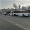 В центре Красноярска столкнулись две маршрутки: есть пострадавшие 