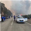 Под Минусинском загорелся лес рядом с поселком и дачами (видео)