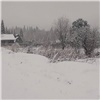 Дачи под Дивногорском засыпало снегом