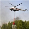 Вертолеты МЧС России помогают тушить лес в Бирилюсском районе. Пожар угрожал двум поселкам