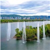 «Ветер рвет струи»: из-за плохой погоды в Красноярске не будут включать речной фонтан