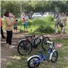 В Красноярске дети беженцев получили в подарок новые велосипеды
