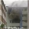 На правобережье Красноярска загорелся оптовый магазин тканей (видео)