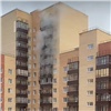 В Красноярске случился пожар в доме на Апрельской (видео)
