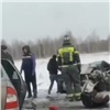 На трассе под Уяром в Красноярском крае произошло смертельное ДТП (видео)