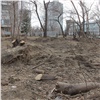 В Красноярске на Менжинского снесли 70 подвалов для обустройства сквера