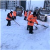 В Красноярске коммунальщиков перевели на усиленный режим работы по уборке снега