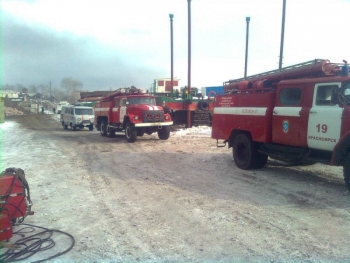 Пожар на лодочном складе в Красноярске полностью потушен